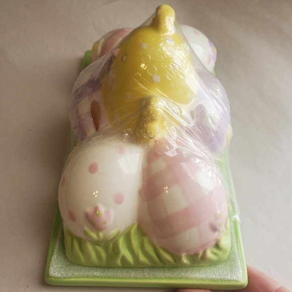 Easter Chick And Eggs Butter Dish. NWT. EASTER. - Picture 4 of 7